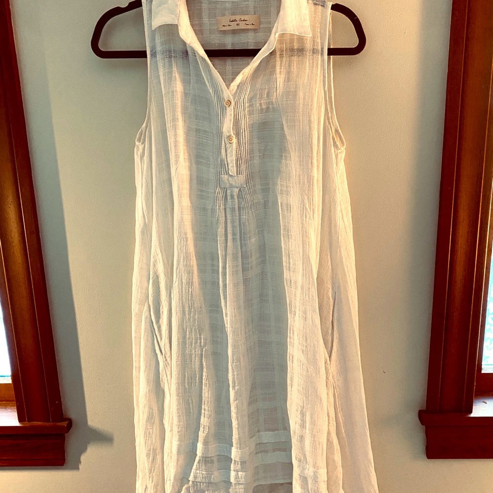 Anthropologie 100% white XS cotton dress
